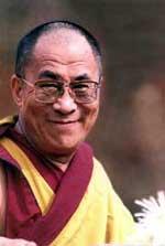Photograph of His Holiness the 14th Dalai Lama; date and location unknown.