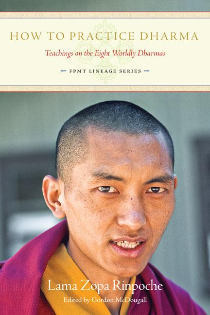 Book cover of How to Practice Dharma: Teachings on the Eight Worldly Dharmas, by Lama Zopa Rinpoche.