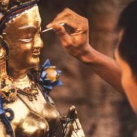Rinpoche painting Tara, 1976