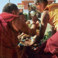Lama painting Tara, 1976
