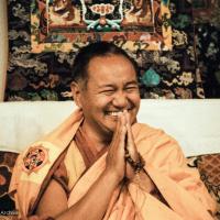 Lama teaching at VPI, 1983