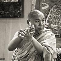 Lama teaching, Yucca Valley, 1977