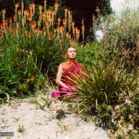 Lama meditating, California, 1974