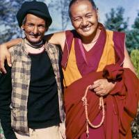 Chowkidhar with Lama, Kopan, 1978