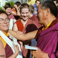 Lama with Robina, 1983