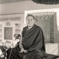 Lama teaching, CIN, 1976