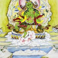 Tara painted by Lama Zopa Rinpoche, 1971