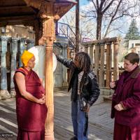 Photo Shoot with Rinpoche, Taos 1999