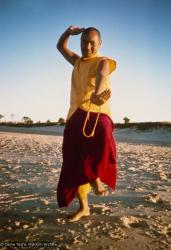 Lama Yeshe on the beach, 1975