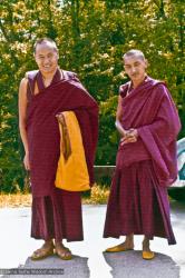 Lama with Rinpoche, Indiana, 1975.