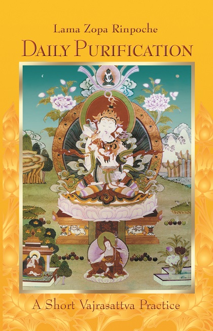 Book cover of Daily Purification: A Short Vajrasattva Practice, by Kyabje Lama Zopa Rinpoche.