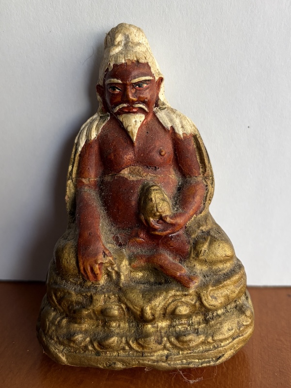 Thangtong Gyalpo (1385–1464), the great Tibetan yogi and master engineer; statue from Drubthub Nunnery, Tibet, courtesy of Nick Ribush.
